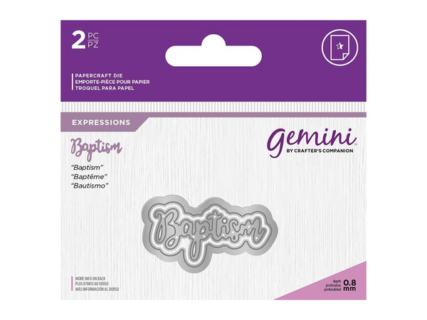 Gemini Expressions Metal Die - Baptism