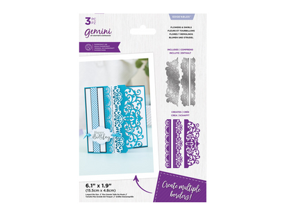 Gemini Delicate Lace Edgeable Die - Flowers And Swirls