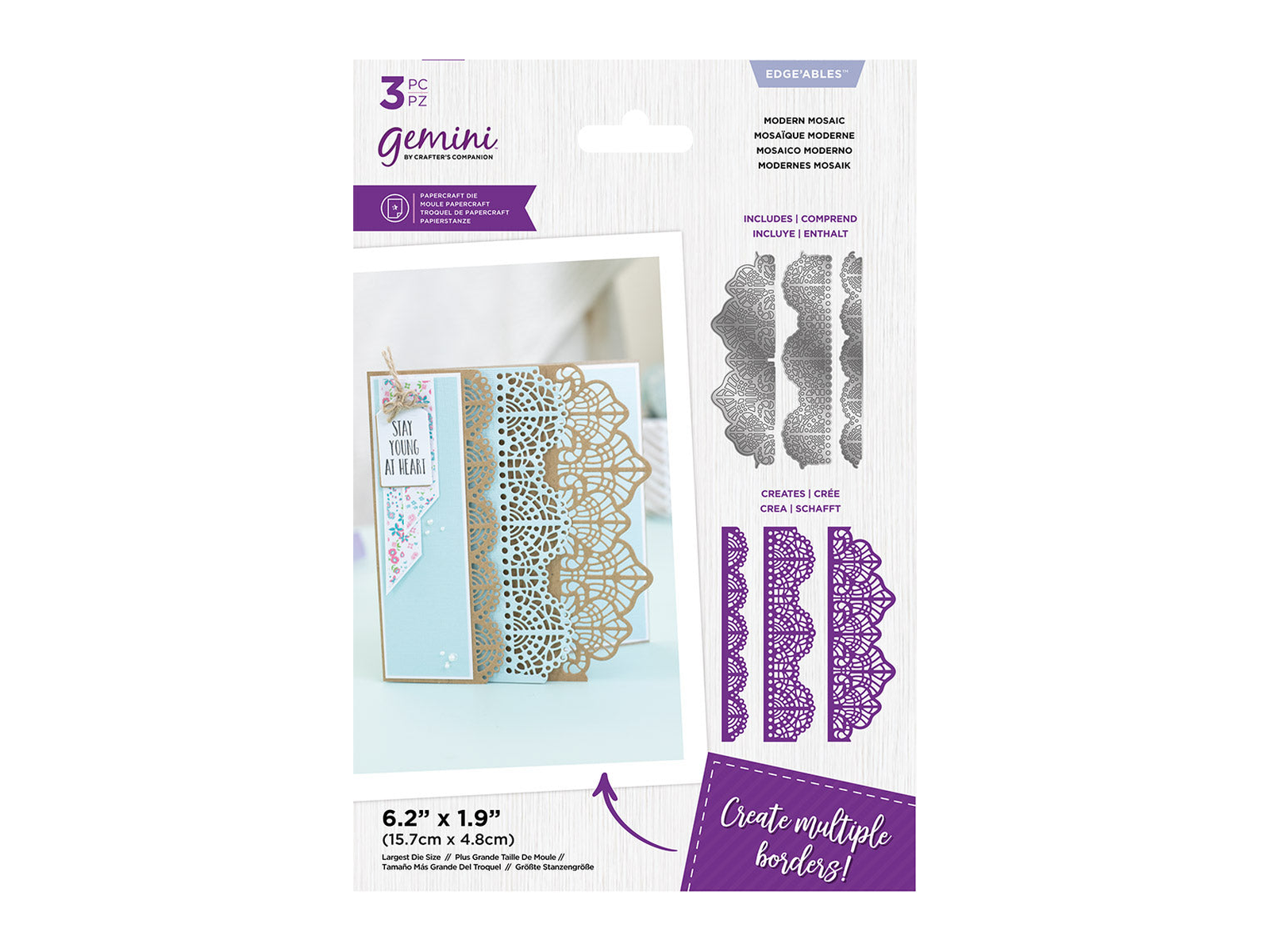 Gemini Delicate Lace Edgeable Die - Modern Mosaic