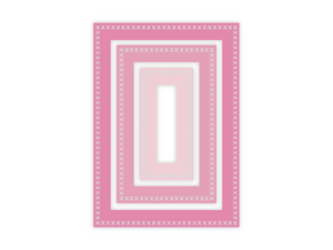 Gemini Elements Nesting Frame Die - Cross Stitch Rectangle