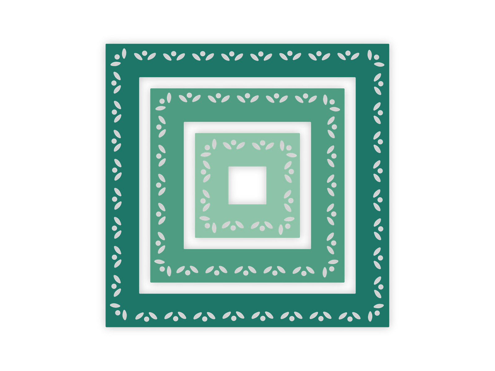 Gemini Elements Nesting Frame Die - Ditsy Floral Square