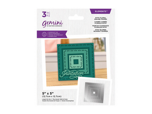 Gemini Elements Nesting Frame Die - Ditsy Floral Square