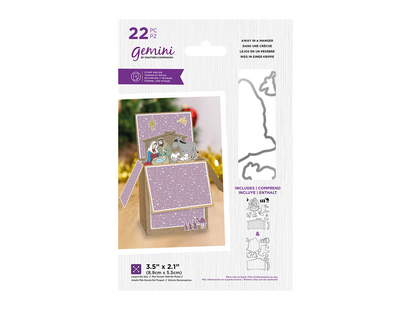 Gemini Pop Up Box Stamp & Die - Away In A Manger