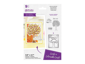 Gemini Colourable Create a Card Stamp & Die - Beautiful Branches