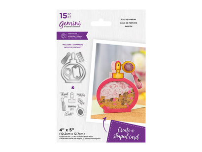 Gemini Shaped Shaker Stamp and Die - Eau de parfum