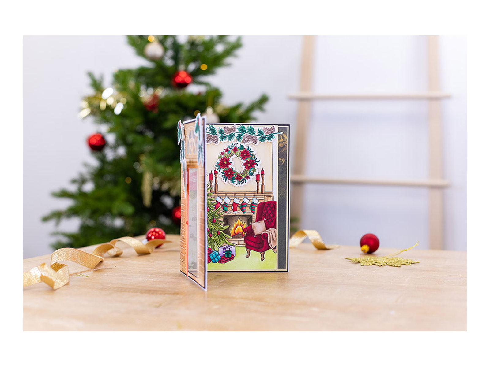 Gemini Christmas 3D Scene Builder Stamp and Die - Festive Embellishments