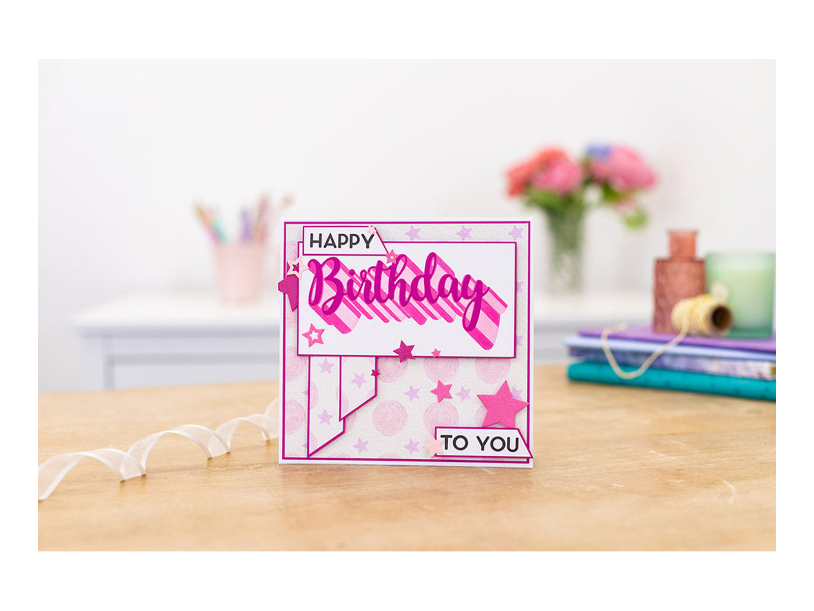 Gemini Shadow Sentiment Stamp & Die - Happy Birthday to You