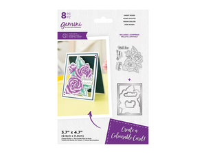 Gemini Colourable Create a Card Stamp & Die - Sweet Roses