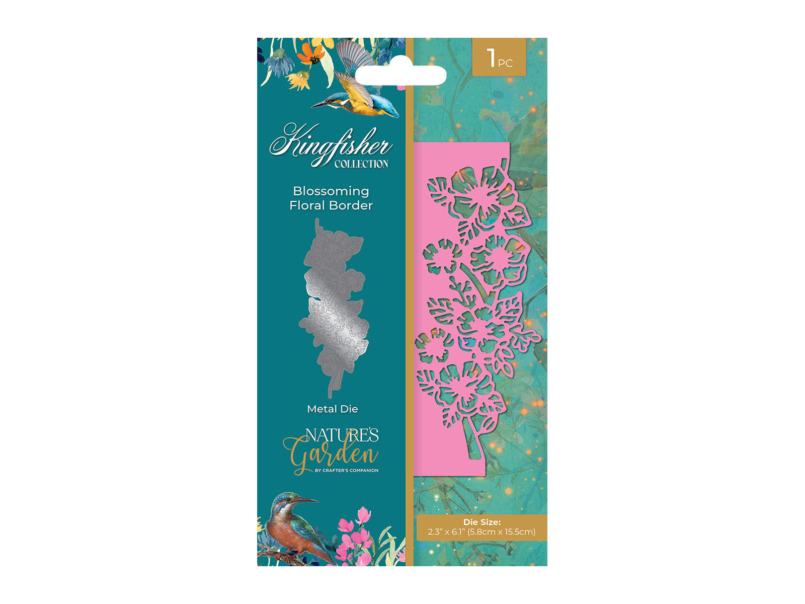 Nature's Garden - Kingfisher Collection - Metal Die - Blossoming Floral Border