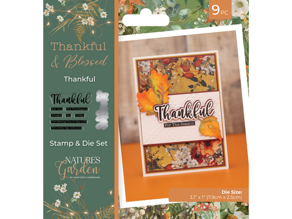 Nature's Garden - Thankful & Blessed Die Collection