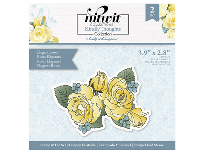 Nitwit Kindly Thoughts Stamp and Die - Elegant Roses