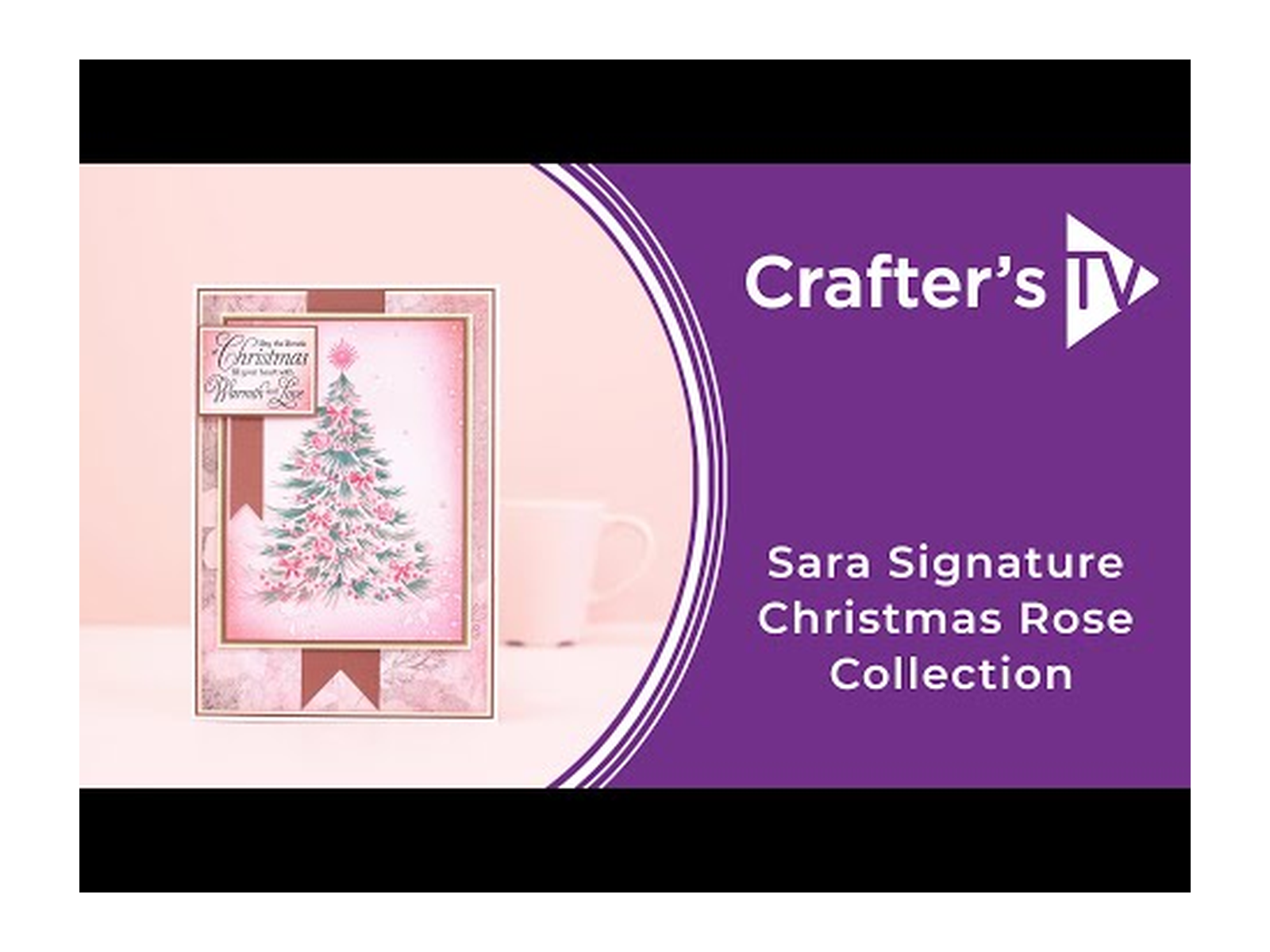 Sara Signature Christmas Rose Metal Die - Christmas Rose Wreath