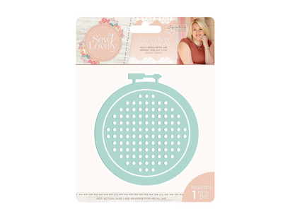 Sara Signature Sew Lovely Multi Media Die - Circle Cross Stitch Hoop