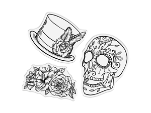 Sheena Douglass Day of the Dead Stamp & Die - Sugar Skull Embellish