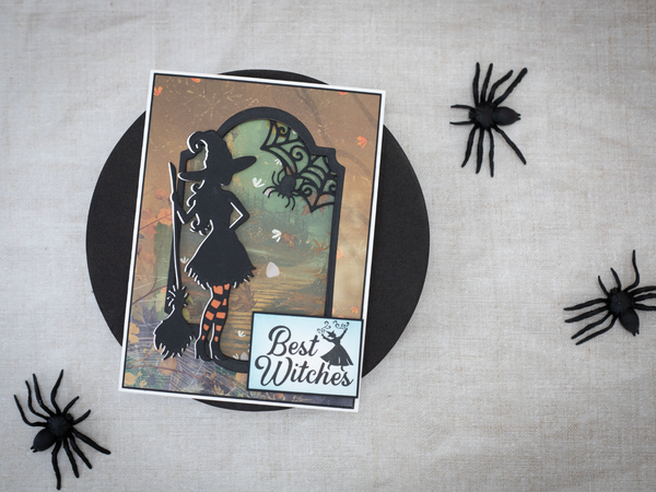 Vintage Halloween Metal Die - Vintage Witch