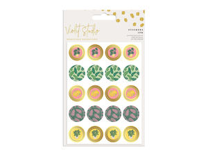 Mini Stickers Tropical - 5pk - Violet Studios