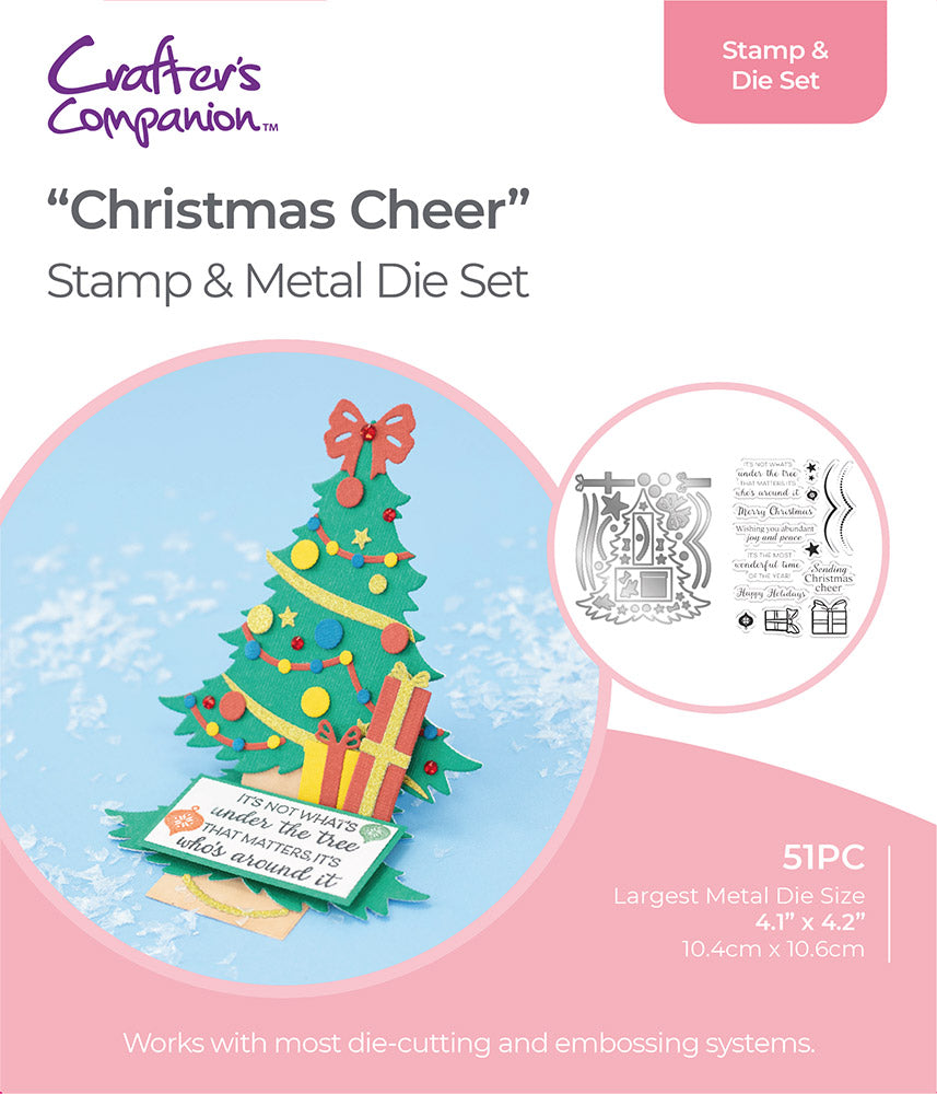 Gemini Shaped Card Base Stamp & Die - Christmas Cheer -Crafters ...