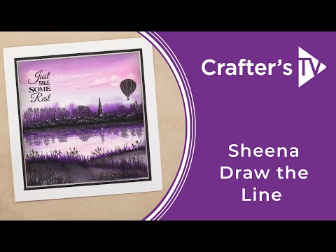 Sheena Douglass Draw the Line Photopolymer Stamp - Peaceful Bliss