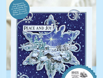 Sheena Douglass In The Frame Snowflake Stories Photopolymer Stamp - Snowy Village