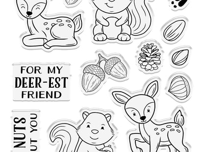 Crafter's Companion Animal Edge Stamp & Die Set - Nuts About You