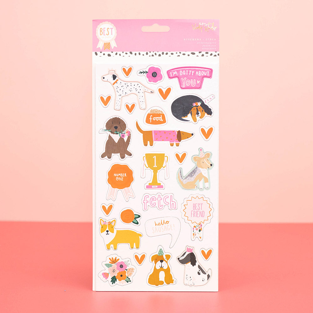 Best In Show Chipboard Stickers Characters - Violet Studios