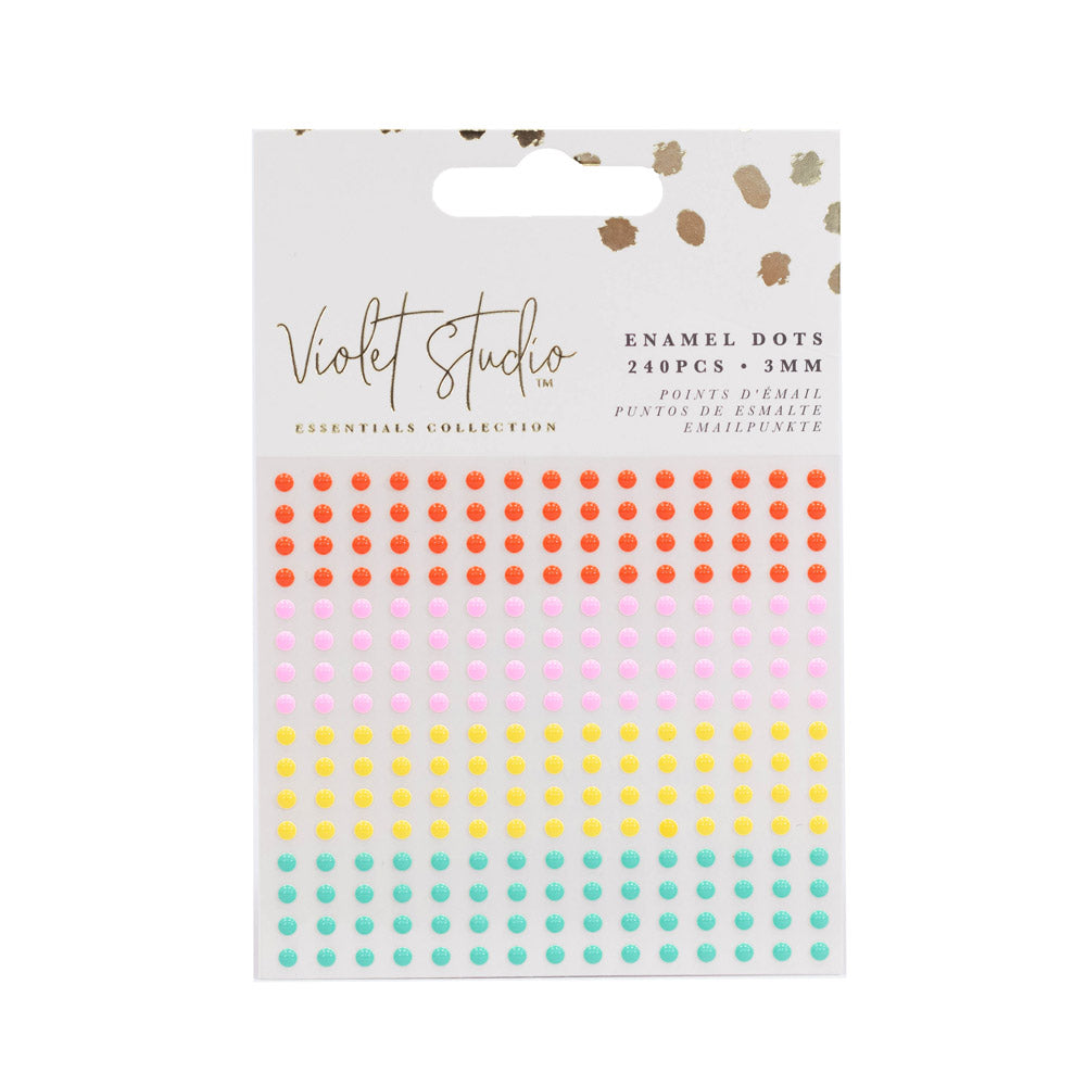 Enamel Dots Brights - 240 Piece - Violet Studios